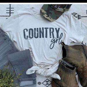 NWT Country Girl Graphic Tee Shirt Size Medium
